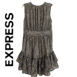 Express tiered mini dress size small